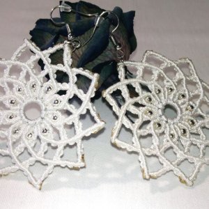 macramé náušnice