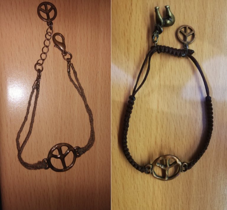 Náramek před a po